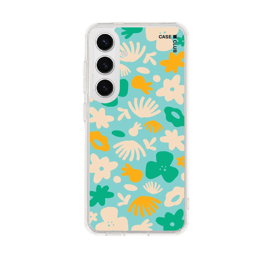 light blue flower pattern